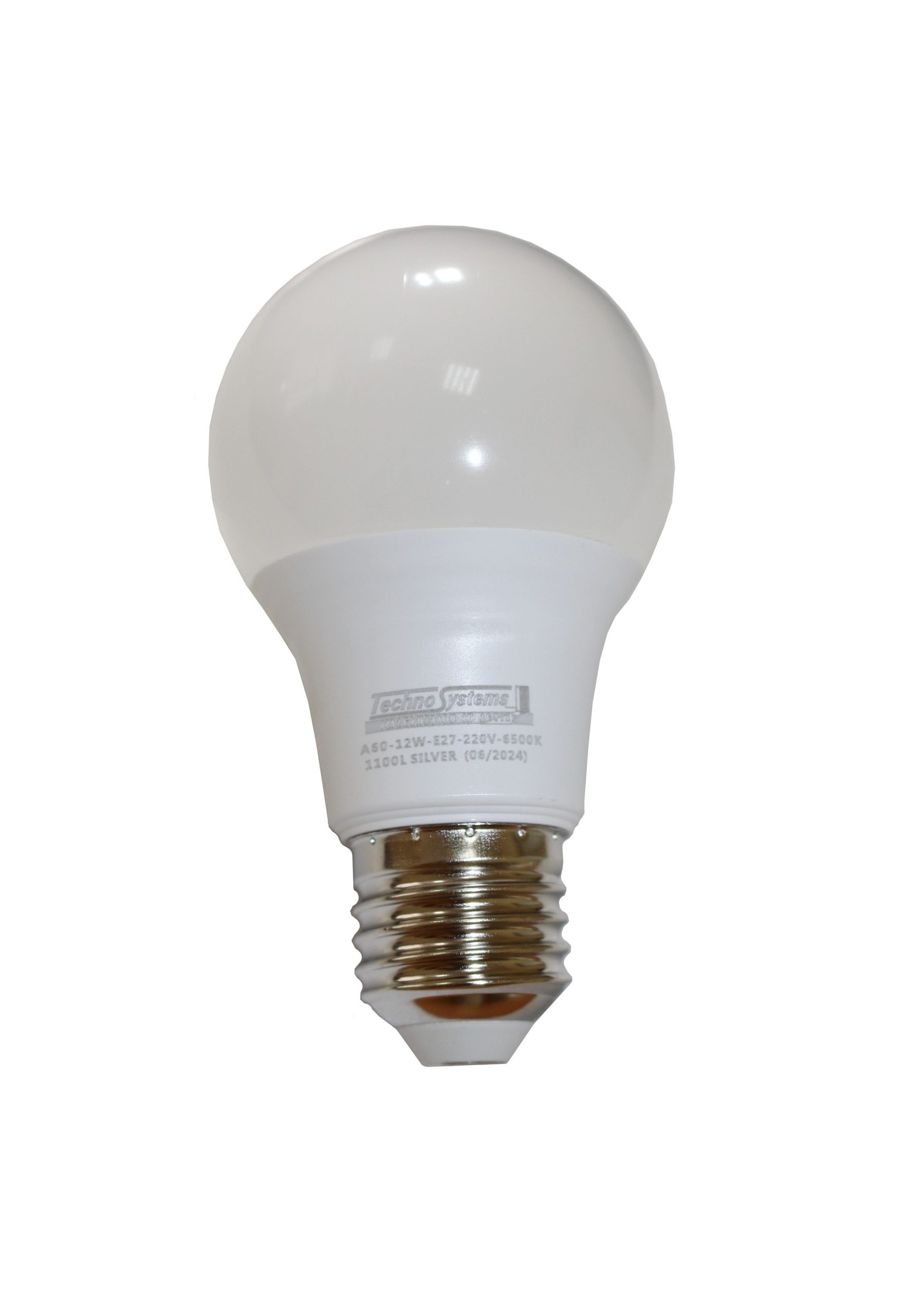 Лампа світлодіодна LED Bulb-A60-12W-E27-220V-6500K-1100L SILVER TNSy